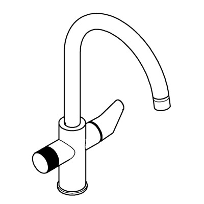 GROHE Blue Pure BauCurve C-Tud GROHE Blue Pure vandhaner