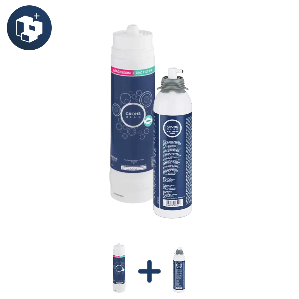 GROHE Magnesium+zink filter & rengøringspatron Bundles