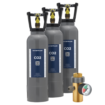 CO2 regulator til Quooker Cube inkl. 3.75 kg startsæt CO2 / kulsyreflaske Startsæt