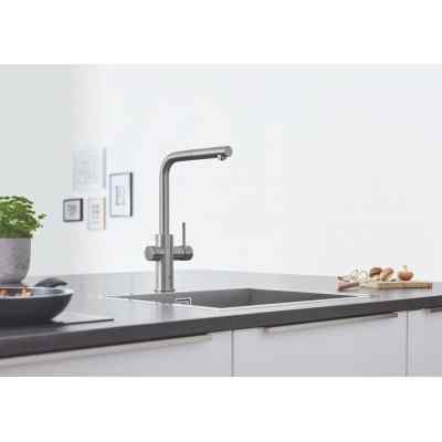 GROHE Blue Home - L-tud - Med udtræk - Supersteel GROHE Blue Home