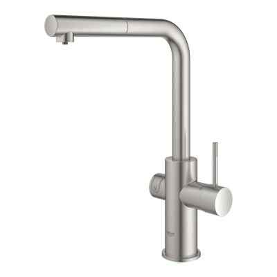 GROHE Blue Home - L-tud - Med udtræk - Supersteel GROHE Blue Home
