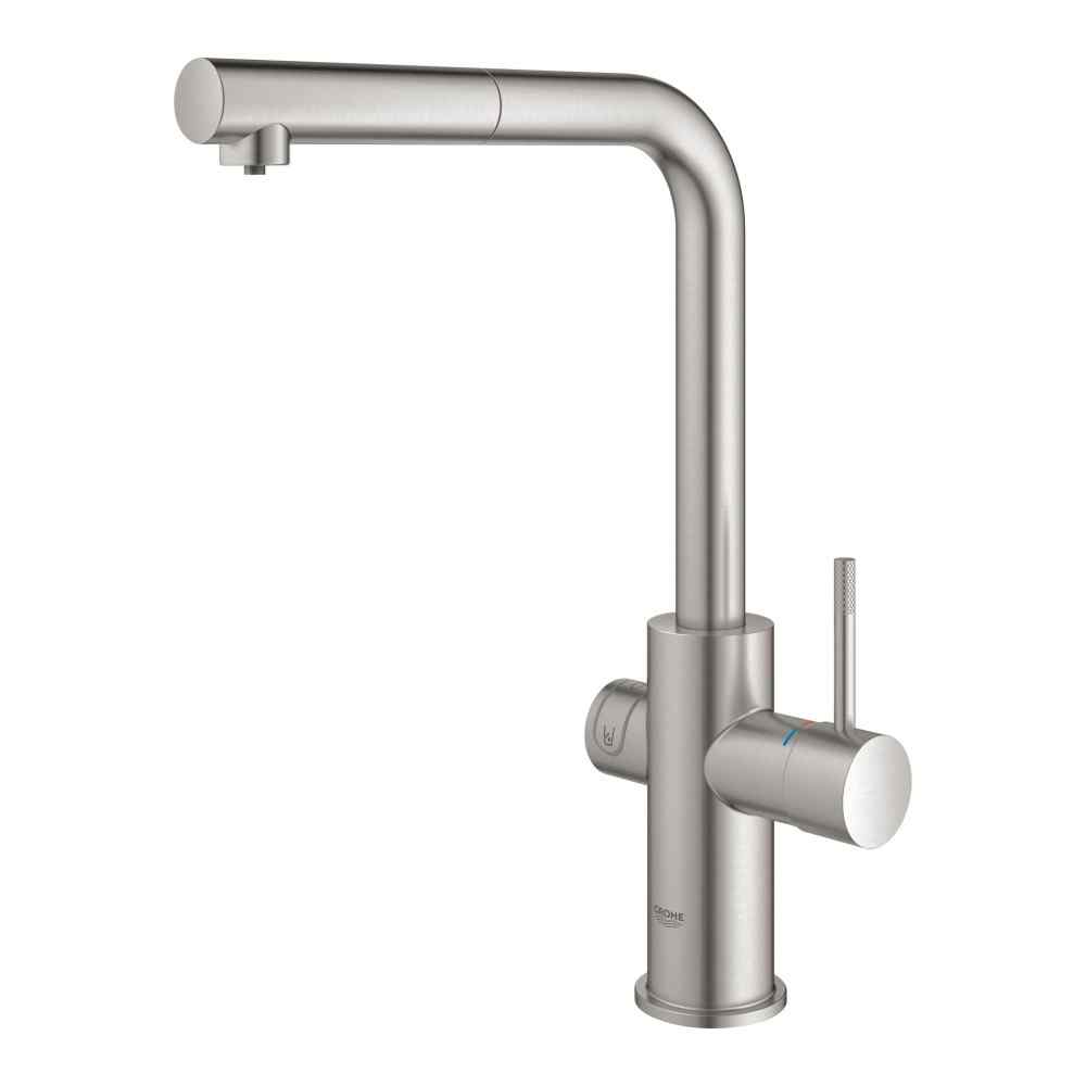 GROHE Blue Home - L-tud - Med udtræk - Supersteel GROHE Blue Home