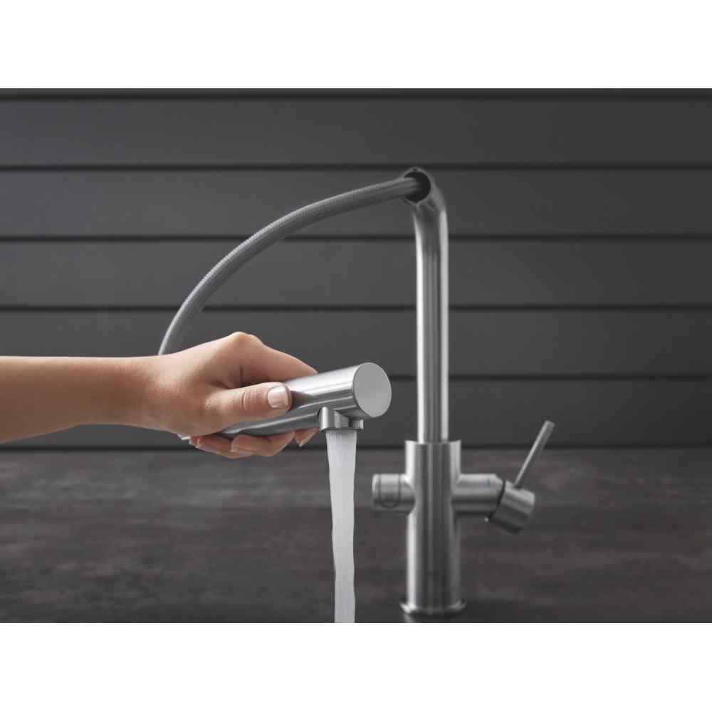 GROHE Blue Home - L-tud - Med udtræk - Supersteel GROHE Blue Home