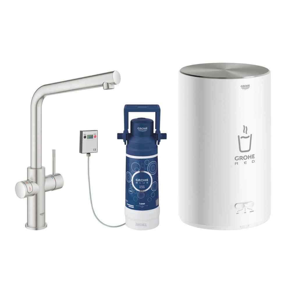 GROHE Red Duo - L-tud - Str. M - Supersteel GROHE Red Anlæg