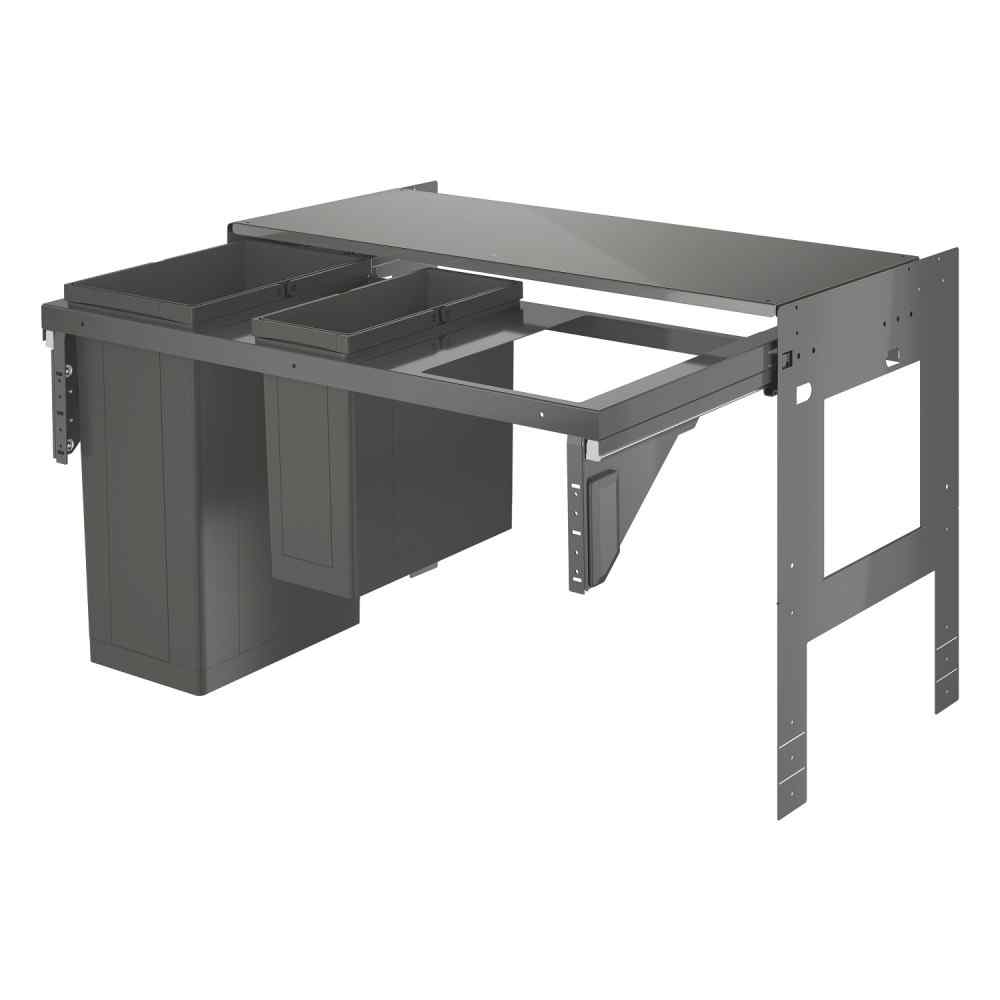 Affaldsspand 90cm, 29+11L Affaldssorteringssystem